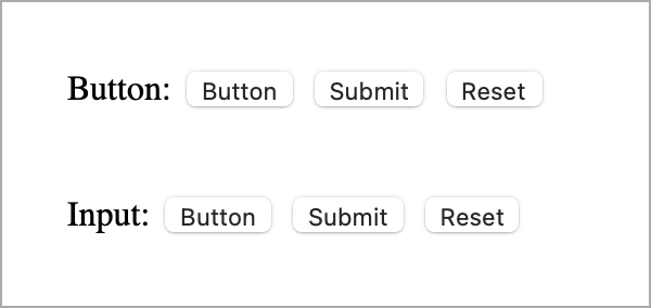 Buttons on Safari
