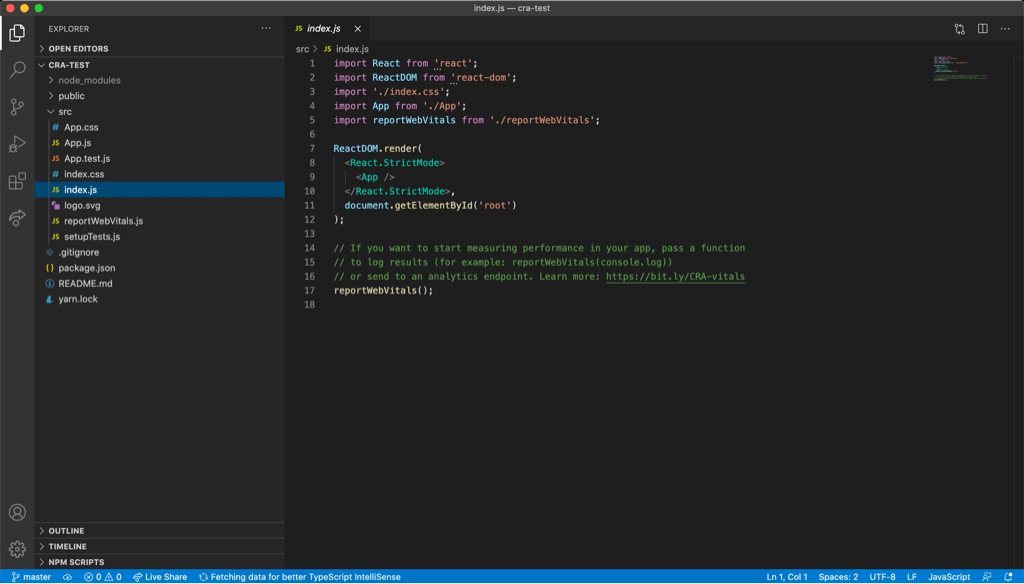 Visual Studio Code code editor
