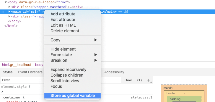 DOM elements as global variables