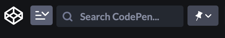 CodePen search input