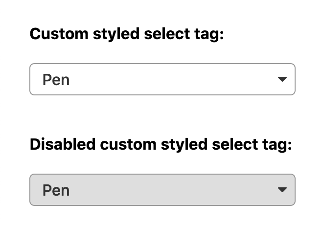 Custom styled select tag on Firefox