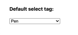 Select tag on Chrome