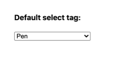 Select tag on Edge