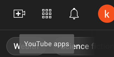YouTube tooltip