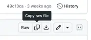 GitHub's custom 'Copy' button