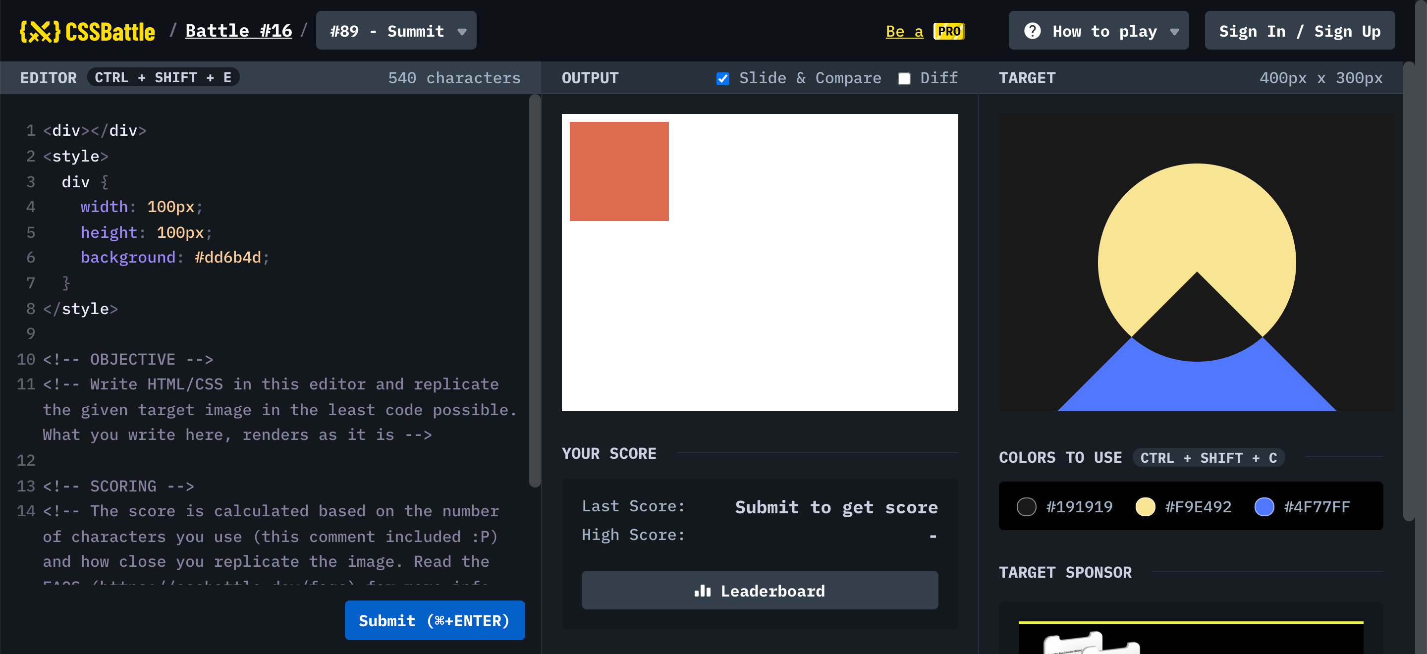 CSSBattle